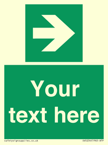 Custom Arrow Right Sign